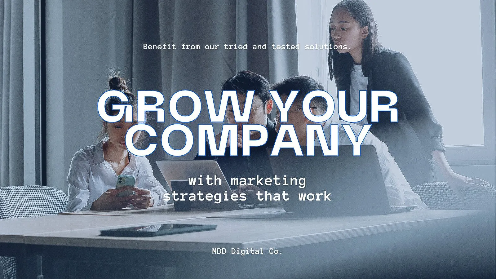 social media marketing company website template 